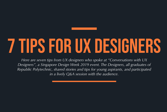 7 Tips for UX Designers - DesignSingapore Council
